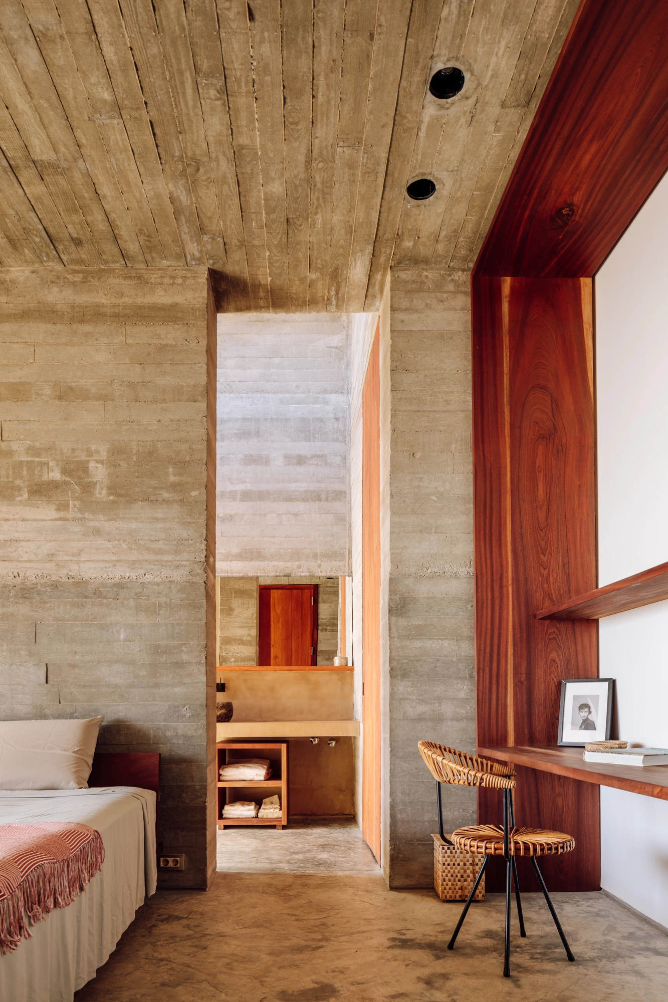 Cape Verde property to buy — master bedroom passageway in a turnkey Barefoot Luxury villa