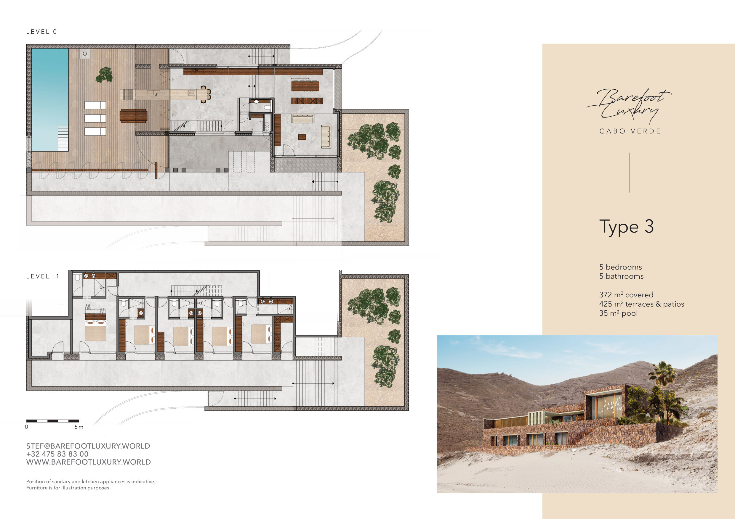 Villa Type 3 — architectural floor plan