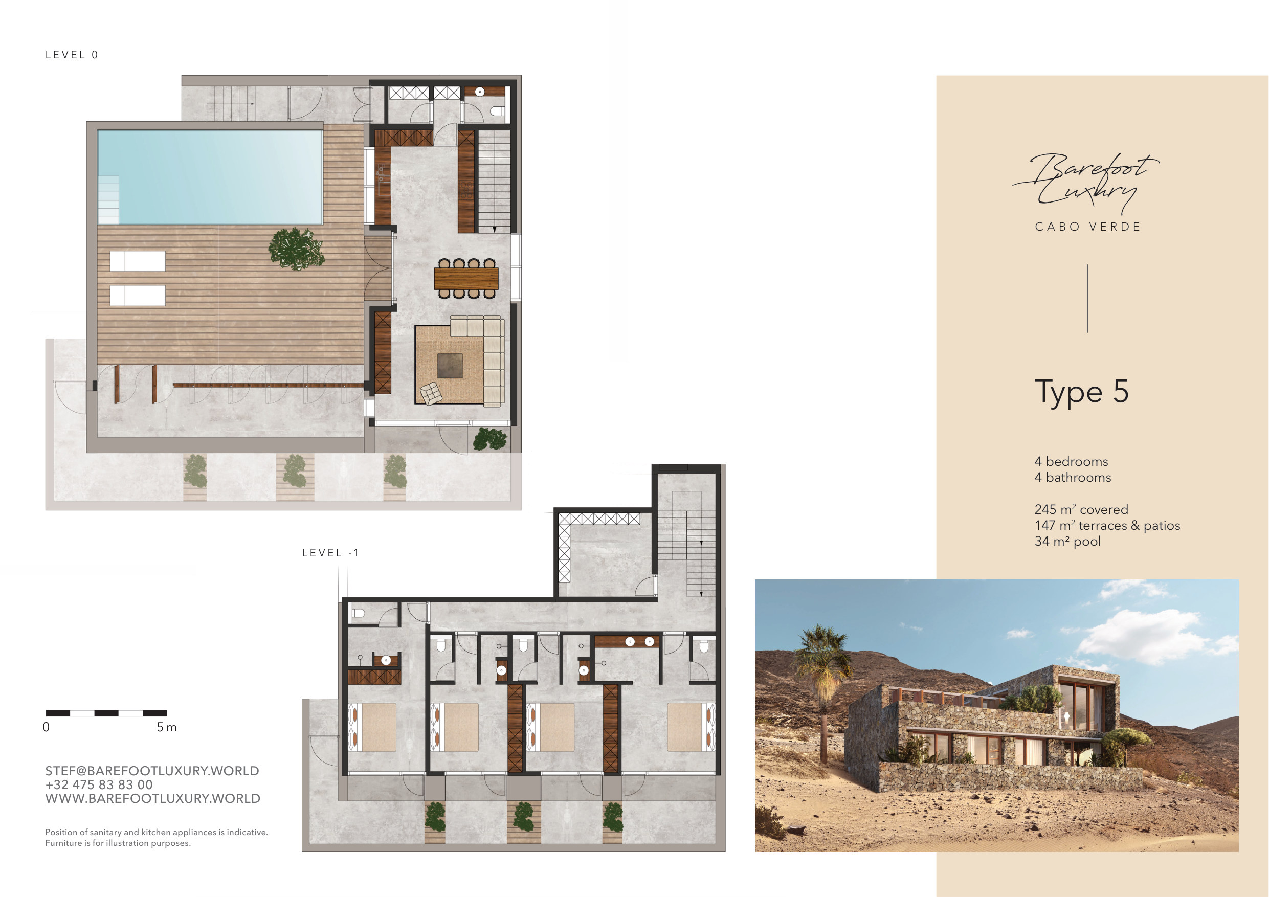 Villa Type 5 — architectural floor plan